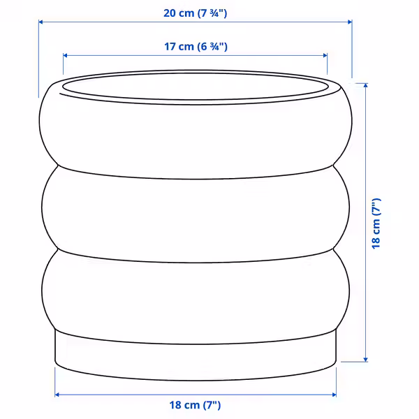 HASSELBUKETT ХАССЕЛБУКЕТТ Кашпо - д/дома/улицы/зеленый/коричневый 15 см - фото 5