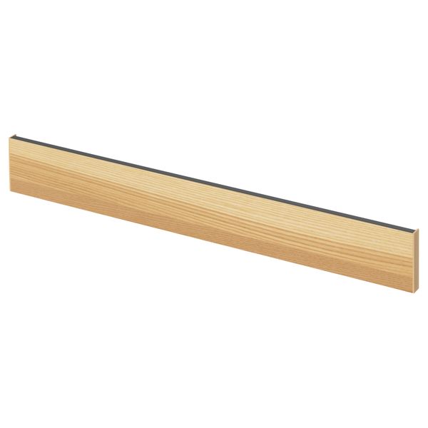 Цоколь ТОРХЭМН, естественный ясень (220x8 см) - схема-чертеж с размерами