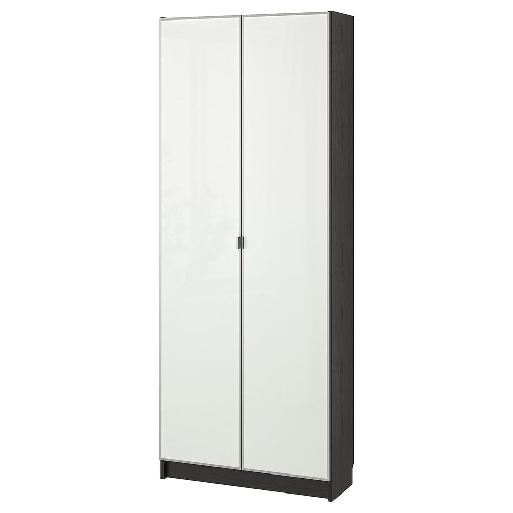 Стеллаж, черно-коричневый 80x30x202 см IKEA BILLY БИЛЛИ / MORLIDEN МОРЛИДЕН 492.435.54 - фото 1