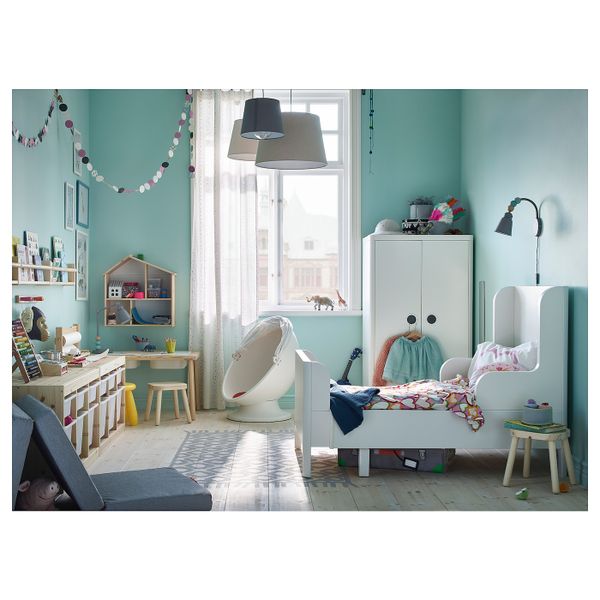 Раздвижная кровать, белый 80x200 см IKEA BUSUNGE БУСУНГЕ 404.598.31 - фото 6