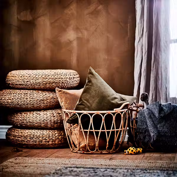 ALSEDA Пуф-табурет - волокно банана - фото 2