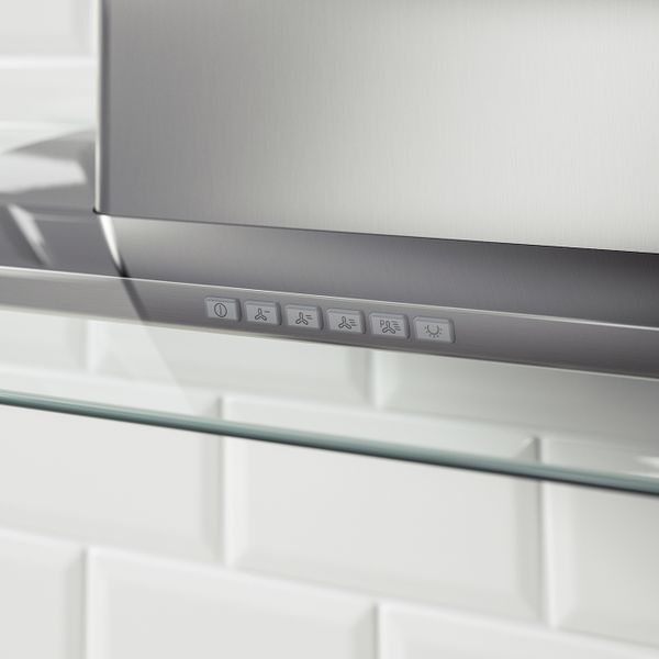 Колпак вытяжного шкафа стенного крепл, нержавеющая сталь/стекло IKEA BALANSERAD БАЛАНСЕРАД 803.939.61 - фото 4