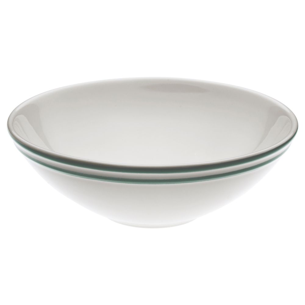 Миска ЭНИГТ, белый с оттенком, зеленый (19 см) - фото 1