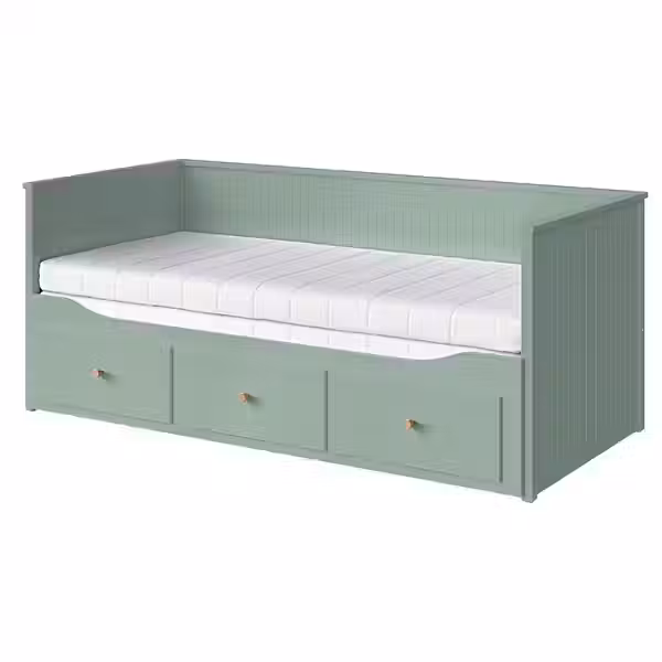 HEMNES Кушетка с 2 матрасами/3ящиками - фото 1