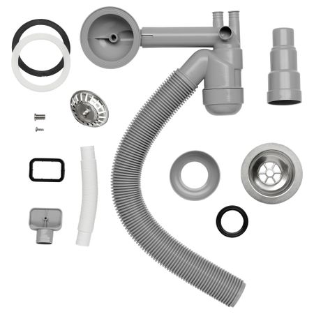 Выпускной/сифон для одинарной мойки АТЛАНТ