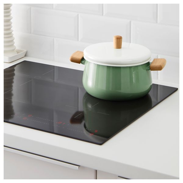 Кастрюля с крышкой, 3 л, зеленый IKEA KASTRULL КАСТРУЛЛ 302.329.56 - фото 3