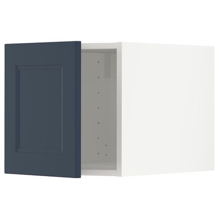 Верхний шкаф, белый Акстад/матовая поверхность синий 40x40 см IKEA METOD МЕТОД 194.020.21