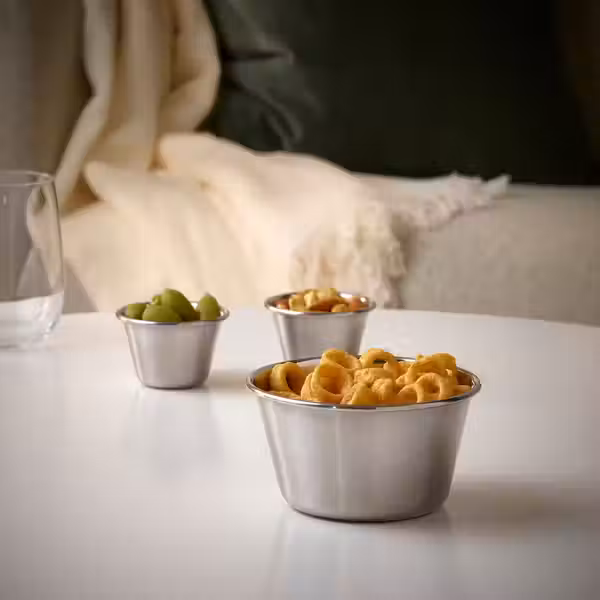 GRILLTIDER Сервировочная миска - нержавеющ сталь 13 см - схема-чертеж с размерами