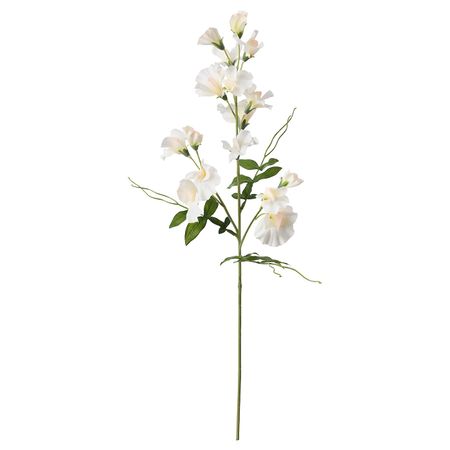 Цветок искусственный, душистый горошек/белый 60 см IKEA SMYCKA СМИККА 504.097.51