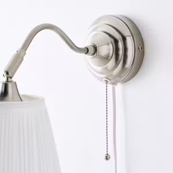 ÅRSTID Бра - никелированный/белый - схема-чертеж с размерами