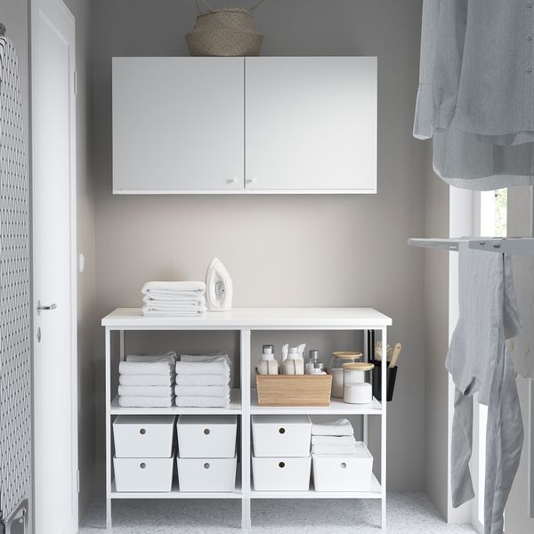 Комбинация для хранения, 123x63.5x207 см, белый IKEA BEGIVENHET БЕГИВЕНХЕТ 893.315.58 - фото 4