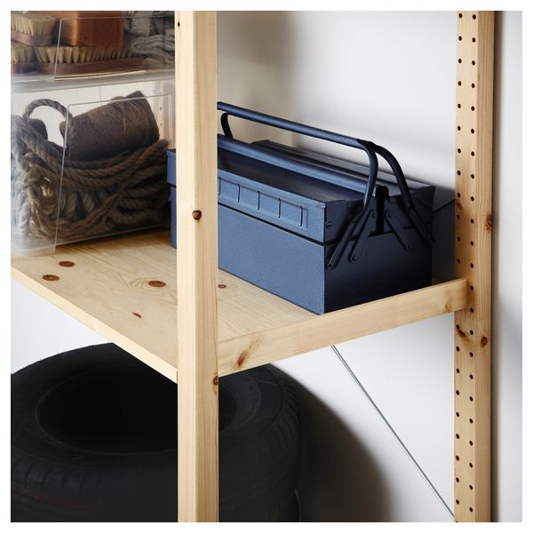 1 секция, полки ИВАР, сосна (89x50x179 см) - фото 3