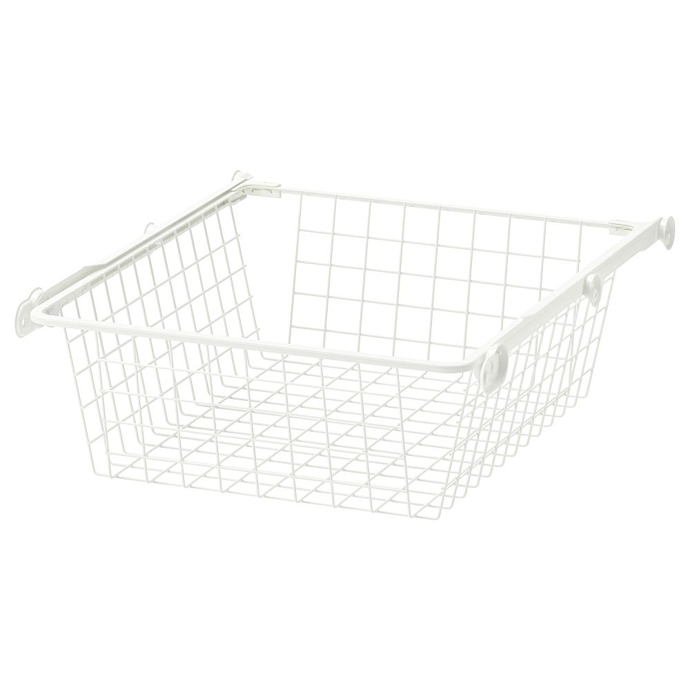 Проволочные корзина с направляющими КОМПЛИМЕНТ, белый - фото 1
