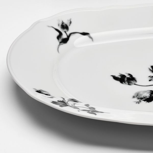 Блюдо, белый/с рисунком 44x30 см IKEA UPPLAGA УППЛАГА 004.737.68 - фото 2