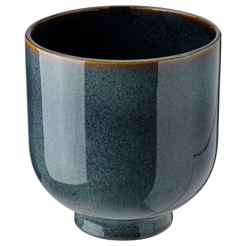 Кашпо, для дома, улицы темно-синий 15 см IKEA DRÖMSK ДРЁМСК 004.968.40 - фото 1