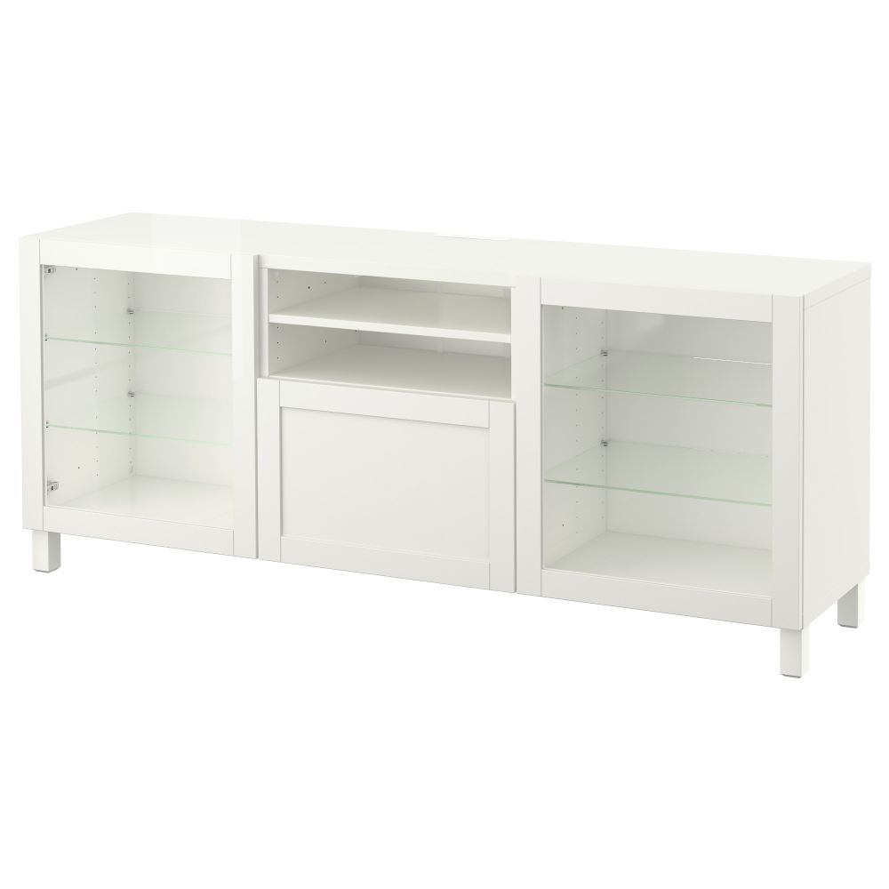 Тумба для ТВ с ящиками, 180x42x74 cm IKEA BESTÅ БЕСТО 291.940.93 - фото 1