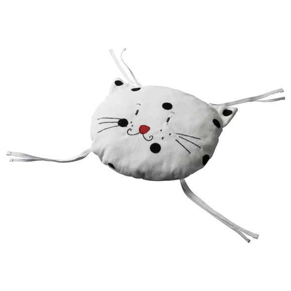 Подушка на стул ФАБЛЕР, черный, белый - схема-чертеж с размерами