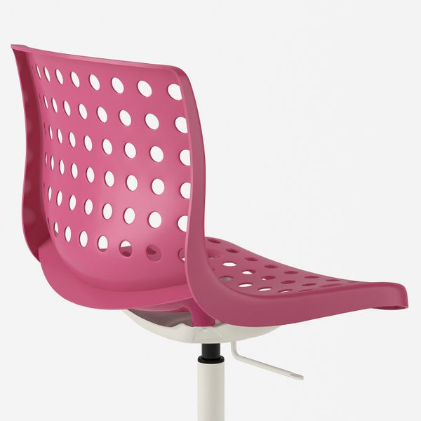 Рабочий стул, розовый, белый IKEA СКОЛБЕРГ / СПОРРЕН 792.756.66 - фото 2