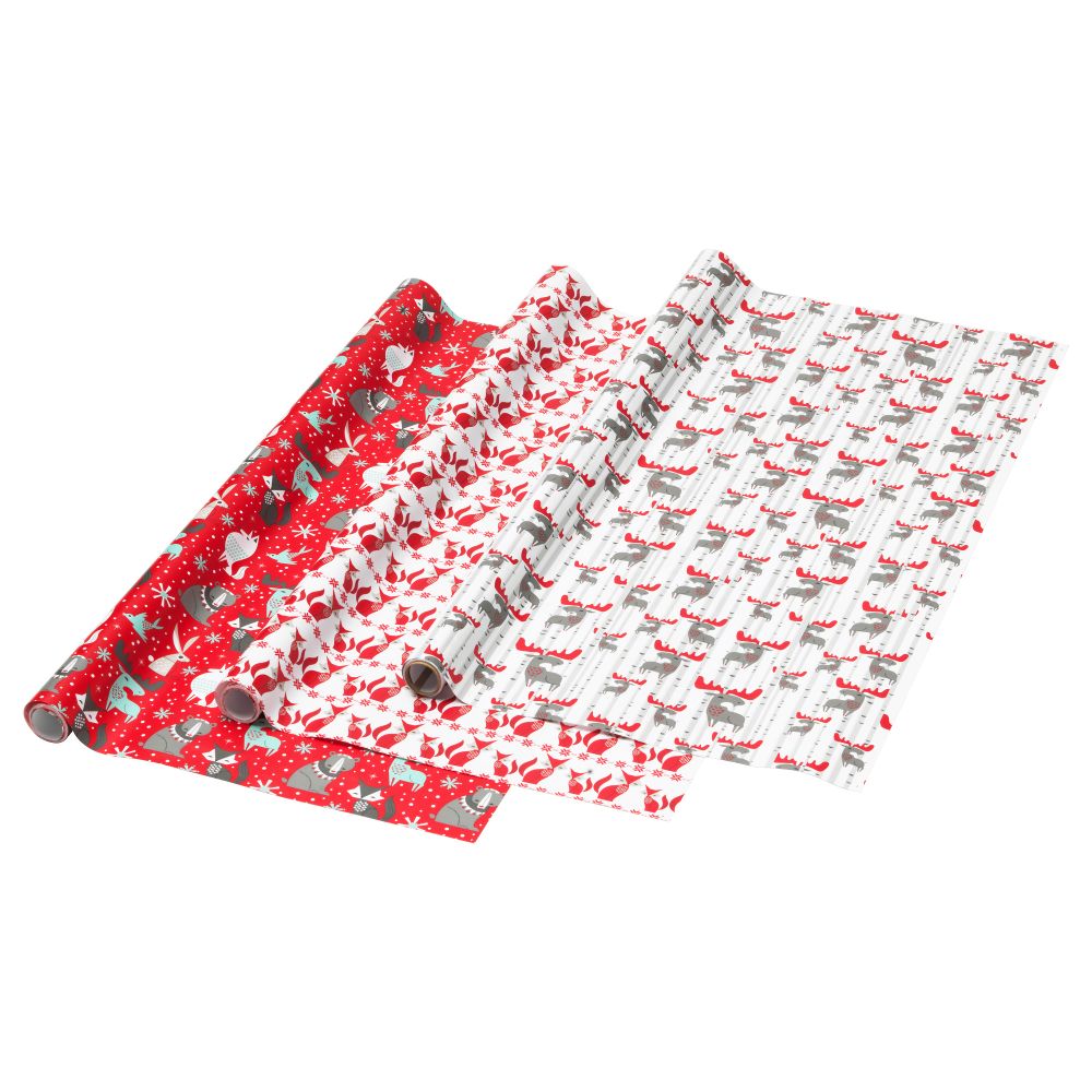 Рулон оберточной бумаги ВИНТЕР 2017, зверюшка (3x0.7 м) - фото 1