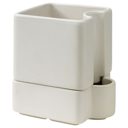 Горшок с самополивом СОТЦИТРОН, белый д/дома/улицы, белый (10.5 см)