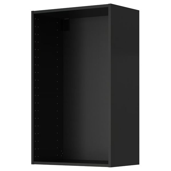 METOD Шкаф навесной - черно-серый 60x37x100 см - схема-чертеж с размерами