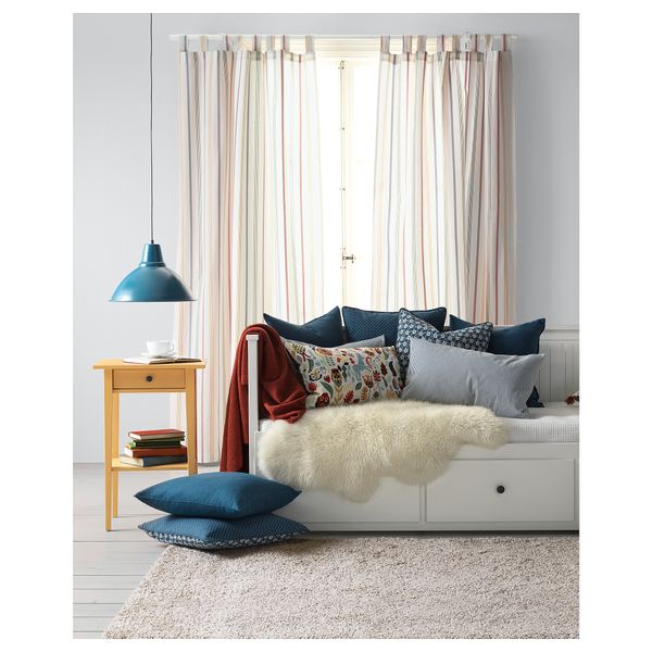 Ковер, длинный ворс АЛЬХЕДЕ, белый с оттенком (133x195 см) - схема-чертеж с размерами