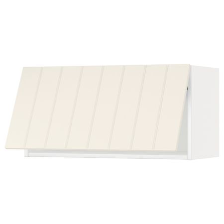 Горизонтальный навесной шкаф, белый/Хитарп белый с оттенком 80x40 см IKEA METOD МЕТОД 693.923.31
