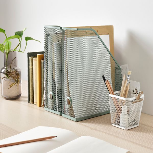 Подставка для журналов, светлый зелено-серый IKEA DRÖNJÖNS ДРЁНЙОНС 705.153.45 - схема-чертеж с размерами