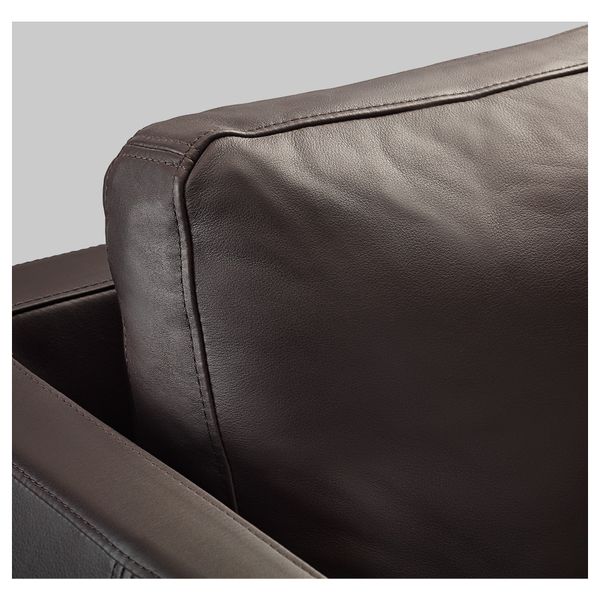 Диван 3-местный СТОКГОЛЬМ, Сеглора темно-коричневый - схема-чертеж с размерами