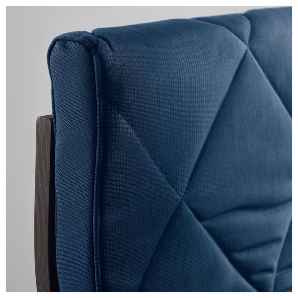 Кресло ПОЭНГ, черно-коричневый, Эдум темно-синий - схема-чертеж с размерами