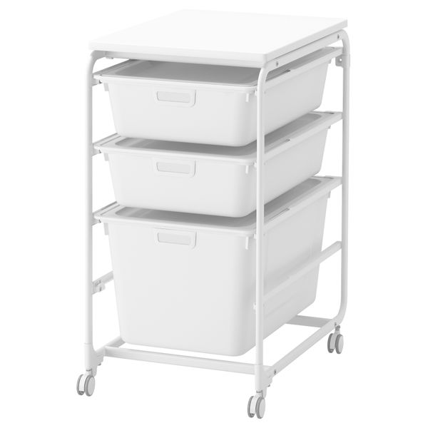 Каркас/3 коробки/верхняя полка АЛЬГОТ, белый (41x60x78 см) - фото 2