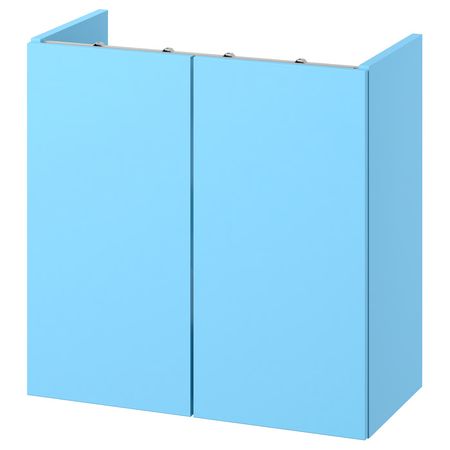 ENHET Шкаф под раковину с дверцами - голубой 60x32x60 см