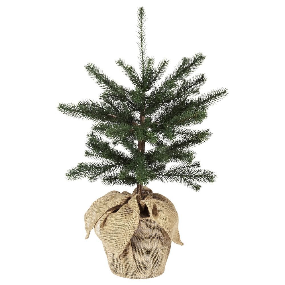 Искусственное растение в горшке, для дома, улицы джут/рождественская елка зеленый 19 см IKEA VINTER 2020 ВИНТЕР 2020 304.746.34 - фото 1