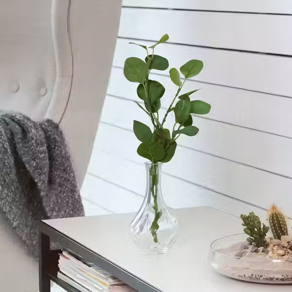 VILJESTARK Ваза - прозрачное стекло 17 см - фото 10