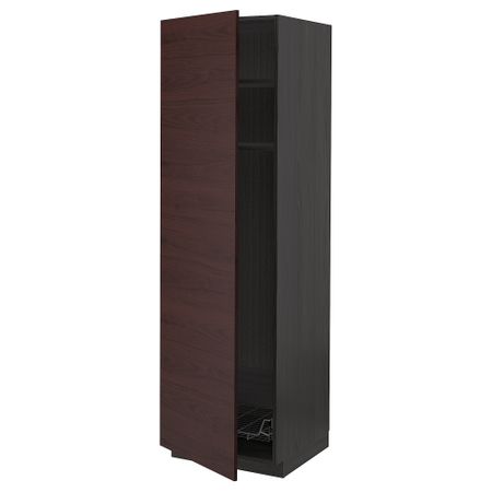 Высокий шкаф с полками, проволочные корзин IKEA METOD МЕТОД 294.672.53