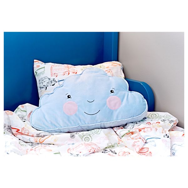 Подушка ФЬЕДЕРМОЛЬН, голубой (59x34 см) - схема-чертеж с размерами