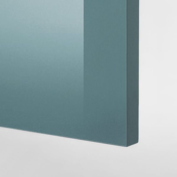 Кухня, глянцевый/синяя бирюза 120x61x220 см IKEA KNOXHULT КНОКСХУЛЬТ 794.243.84 - схема-чертеж с размерами