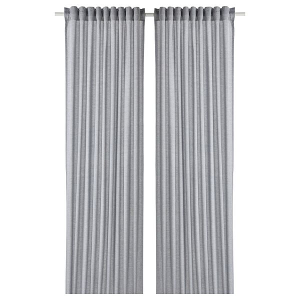 Гардины, 2 шт., темно-синий 145x300 см IKEA HANNALILL ХАННАЛИЛЛ 804.984.54 - фото 1