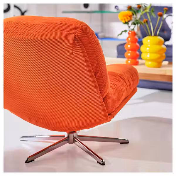 DYVLINGE ДЮВЛИНГЕ Вращающееся кресло - Kelinge оранжевый - фото 4