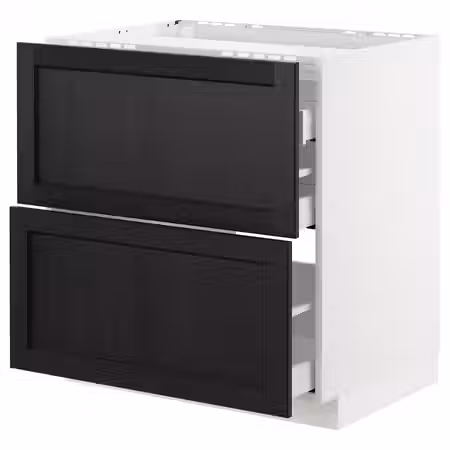 METOD / MAXIMERA Напольн шкаф/2 фронт пнл/3 ящика