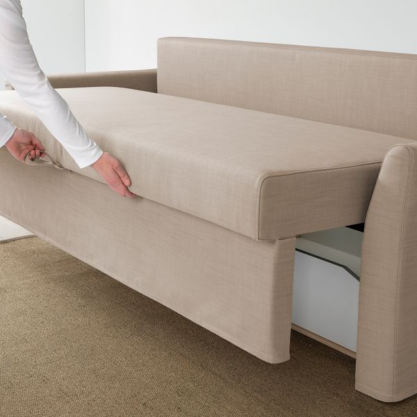 3-местный диван-кровать, Нордвалла темно-бежевый IKEA HOLMSUND ХОЛЬМСУНД 504.893.71 - фото 5