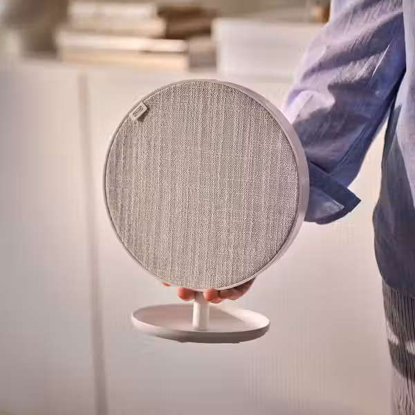 SOLSKYDD СОЛСКЮДД Портативный динамик bluetooth - белый 19 см - фото 4