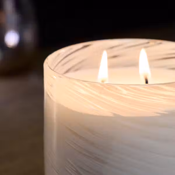 KRONSÅNGARE КРОНСОНГАРЕ Ароматическ свеча в стакане,2фитиля - схема-чертеж с размерами