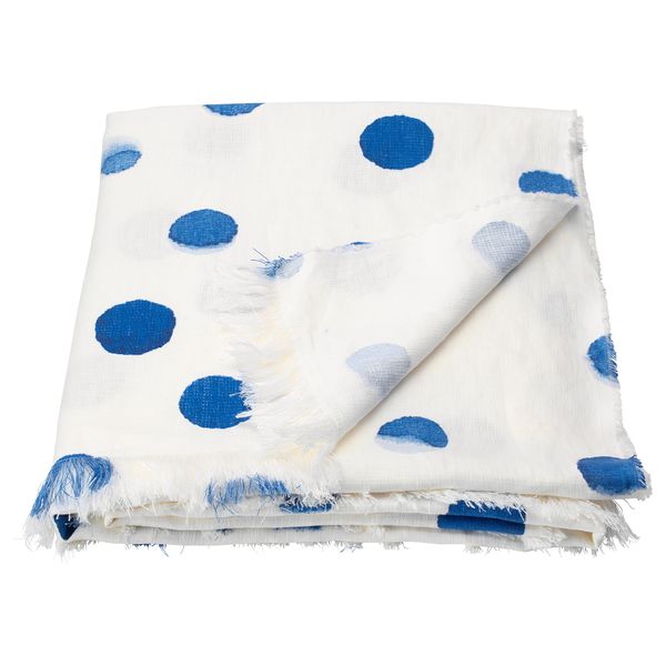 Плед ТЭНКВЭРД, белый/синий (130x170 см) - фото 2