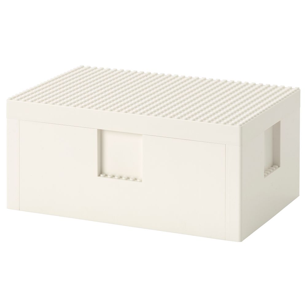 LEGO® контейнер с крышкой, белый, 26x18x12 см IKEA BYGGLEK БЮГГЛЕК 503.721.87 - фото 1