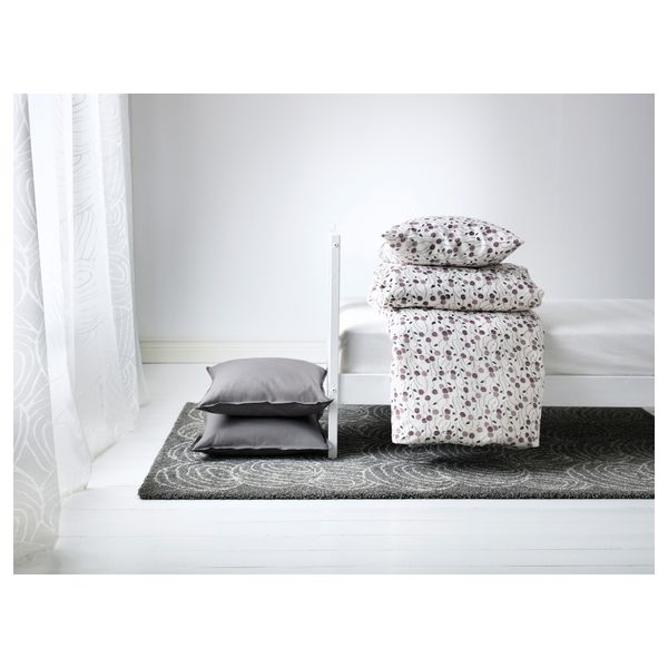 Ковер, длинный ворс НОРДИС, серый (133x195 см) - схема-чертеж с размерами