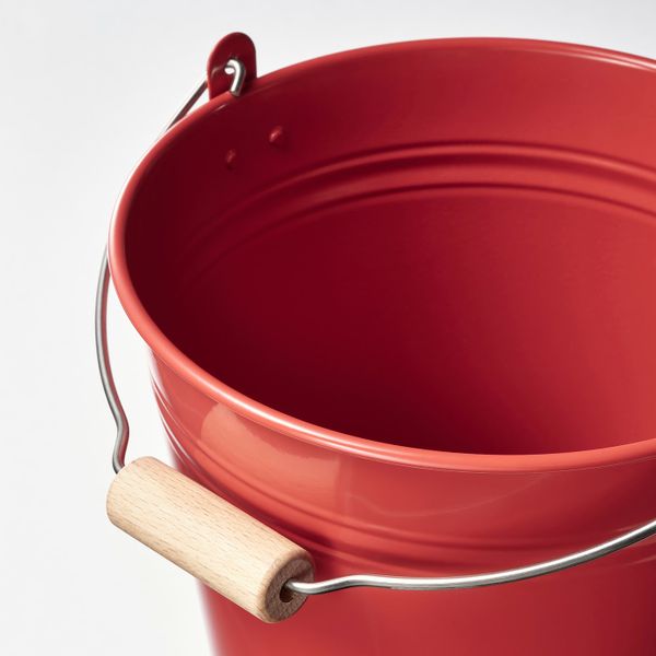 Ведро/горшок, для дома, улицы/красный 2.5 л IKEA SOCKER СОККЕР 904.643.78 - схема-чертеж с размерами