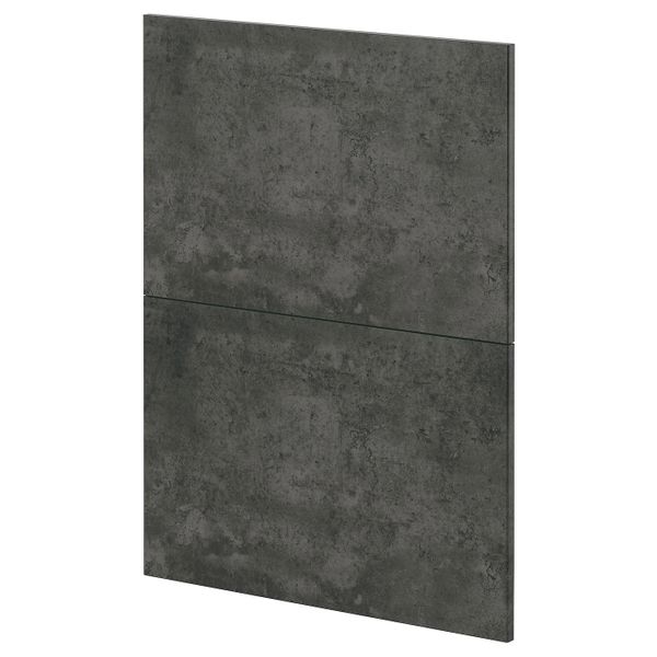 2 фасада для посудомоечной машины, кальхюттан под темно-серый бетон 60 см IKEA METOD МЕТОД 094.412.97 - схема-чертеж с размерами