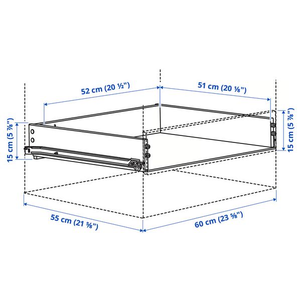 IKEA, дополнительный ракурс - схема-чертеж с размерами