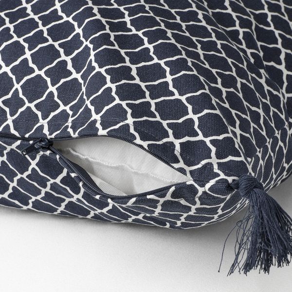 Чехол на подушку, синий-белый 50x50 см IKEA CITRUSTRÄD ЦИТРУСТРЭД 905.017.81 - схема-чертеж с размерами